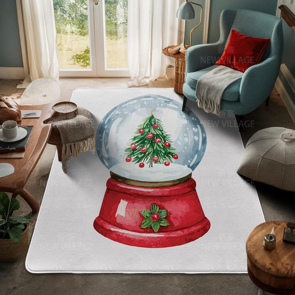 House entrance carpet Home door mat Living Room Bath Foot bathroom non-slip water absorption rugs bath Merry Christmas winter