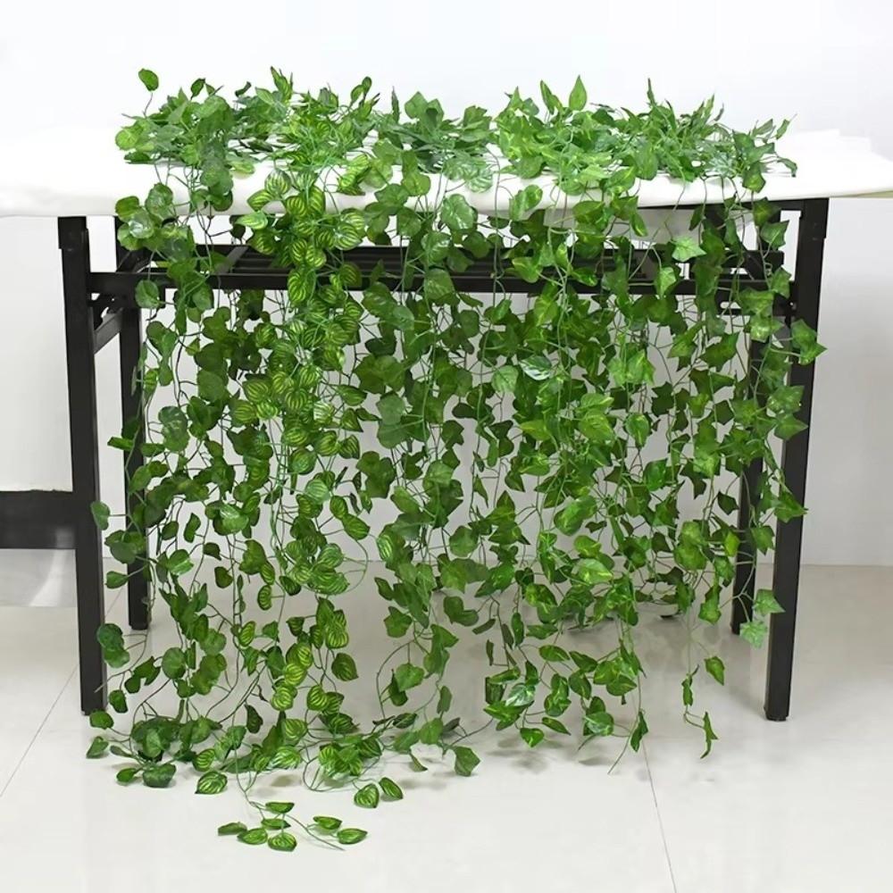 Lifelike Appearance Faux Hanging Plants Plastic Artificial Ivy Garlan Home Wall Decor