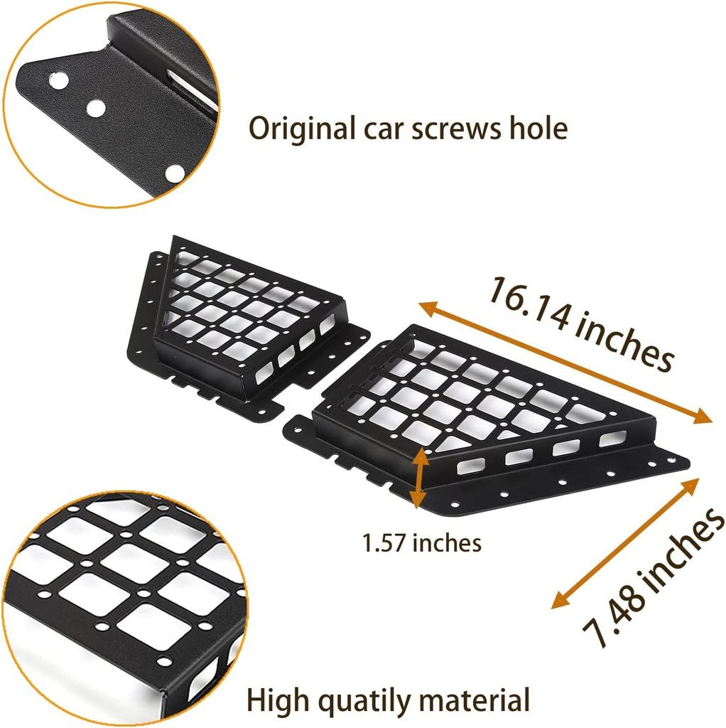 Metall-Aufbewahrungstaschen für die Vordertür, Türseiten-Organizer-Box für Ford Bronco 2021 2024, 2/4-türig, Autozubehör, Innendekoration
