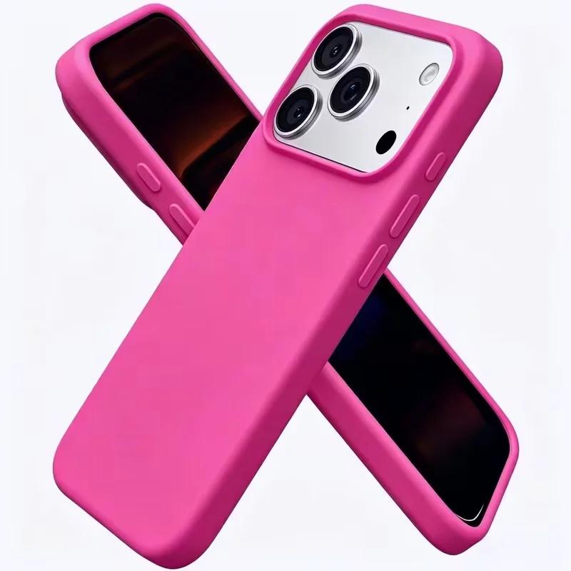 Fashion Premium Liquid Silicone Official Original Phone Case for IPhone 18 Pro Max 17 16 15 11 12 14 13 Pro Shockproof Anti Scratch Protection Cover