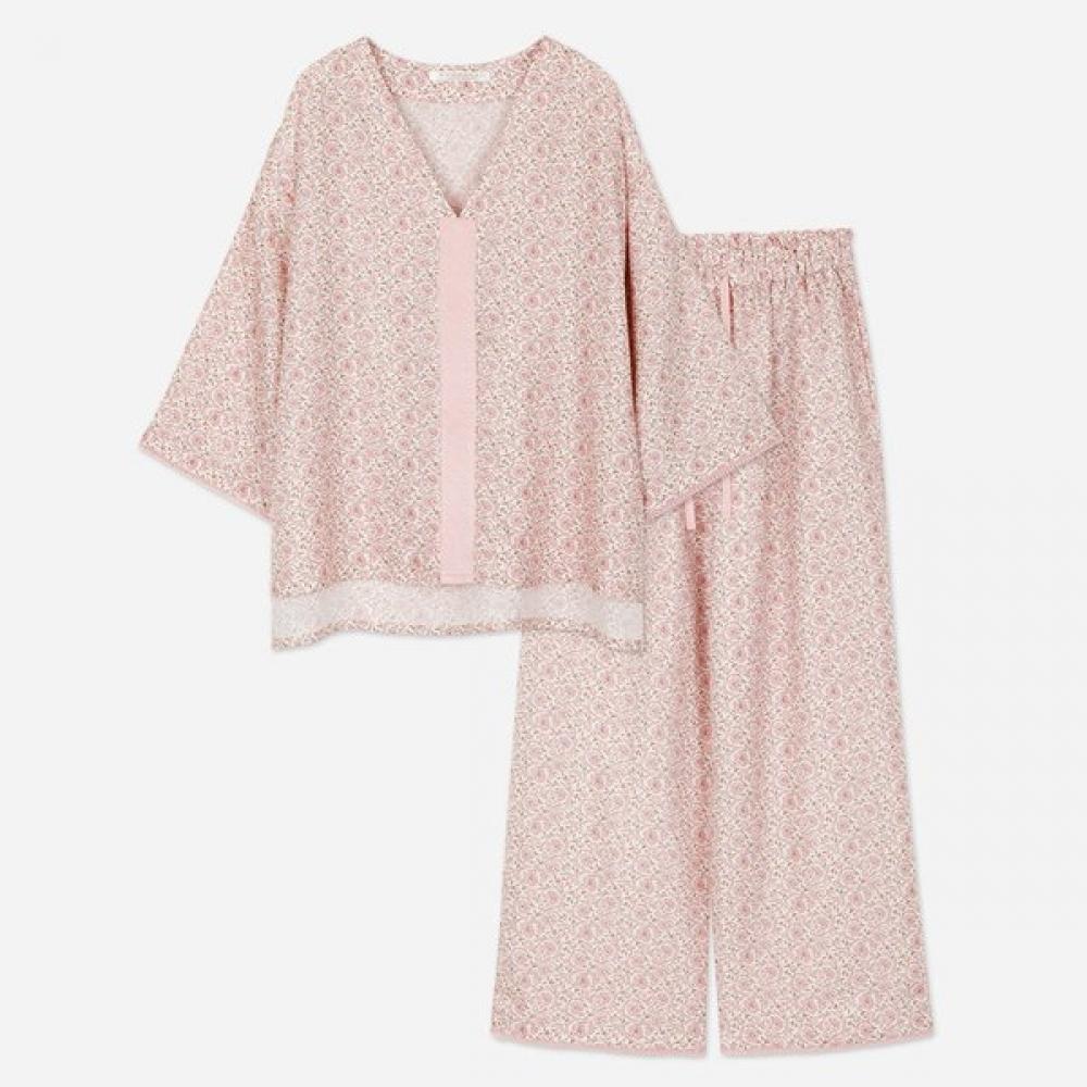 Gohunabi Women S Pajama Set maiSon Garden Lace Single option