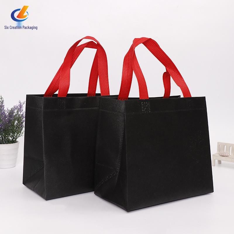 3D Handheld Non-woven Catering Bag: Customizable Takeaway Packaging with Logo Printing