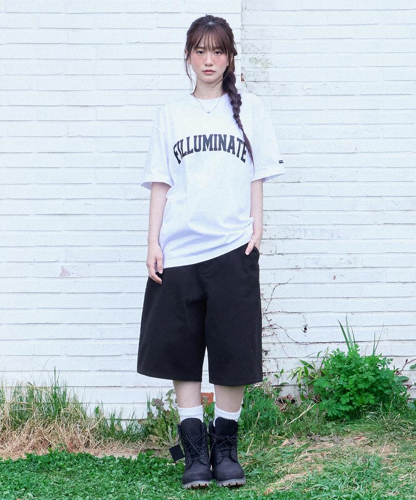 FILLUMINATE Essential Arch Logo T-Shirt - Navy