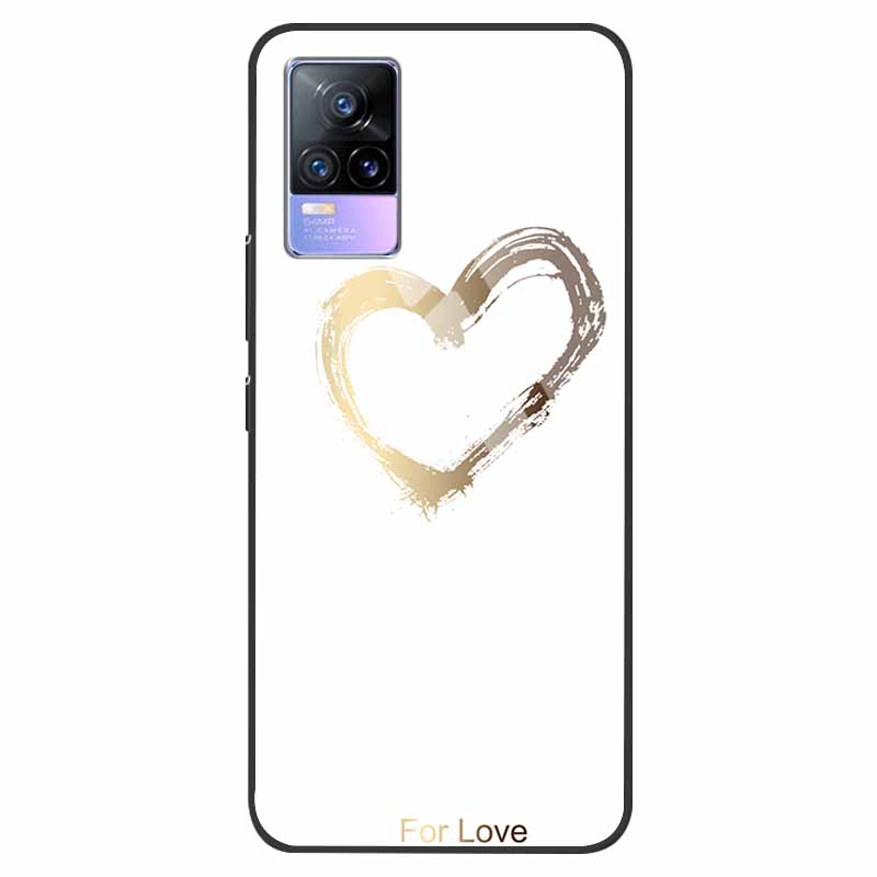 For VivoV21 5G Tempered Glass Case for Vivo V21 5G Soft Bumper Hard Funda For Vivo X60 Pro Global Phone Case X60 5G 2021 Cover