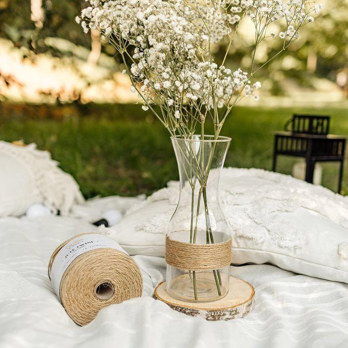 Ficelle Jute - Creative Deco - 100m - Épaisseur 3mm - Naturelle - Multi-usage