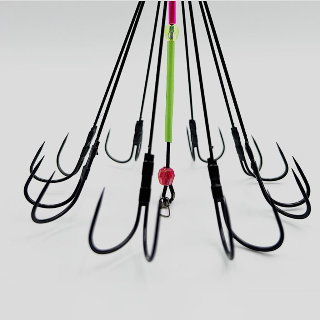 Gancio per Ombrello Amo da Pesca Jig Esche da Pesca Attrezzo Raccoglitore Ganci per Polpo da Pesca per Acqua Salata e Dolce