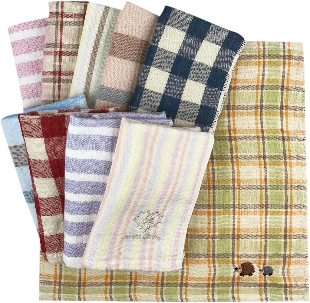 Omakase Cute Hand Perfect for Preschool and by Hagiwara Gauze Towel Washcloths, 10-Piece Set, Towels, Kindergarten, Oshibori, Towels, omakase-wt-10p