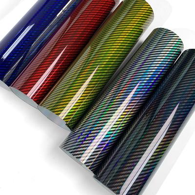 9D Bunter Laser-Kohlefaser-Auto-Innenraumfolien-Aufkleber (50x100cm) zur Armaturenbrettdekoration