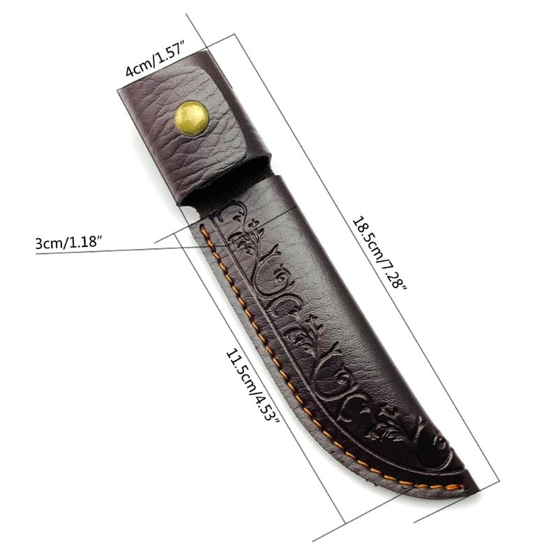 Leathers Knife Sleeve Durable Pouches Leathers Sheath Belt Pocket Knife Holder