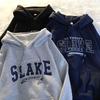 Women Long Sleeve Hooded O Neck Loose Pullovers Female Tops Solid Color Sweatshirts