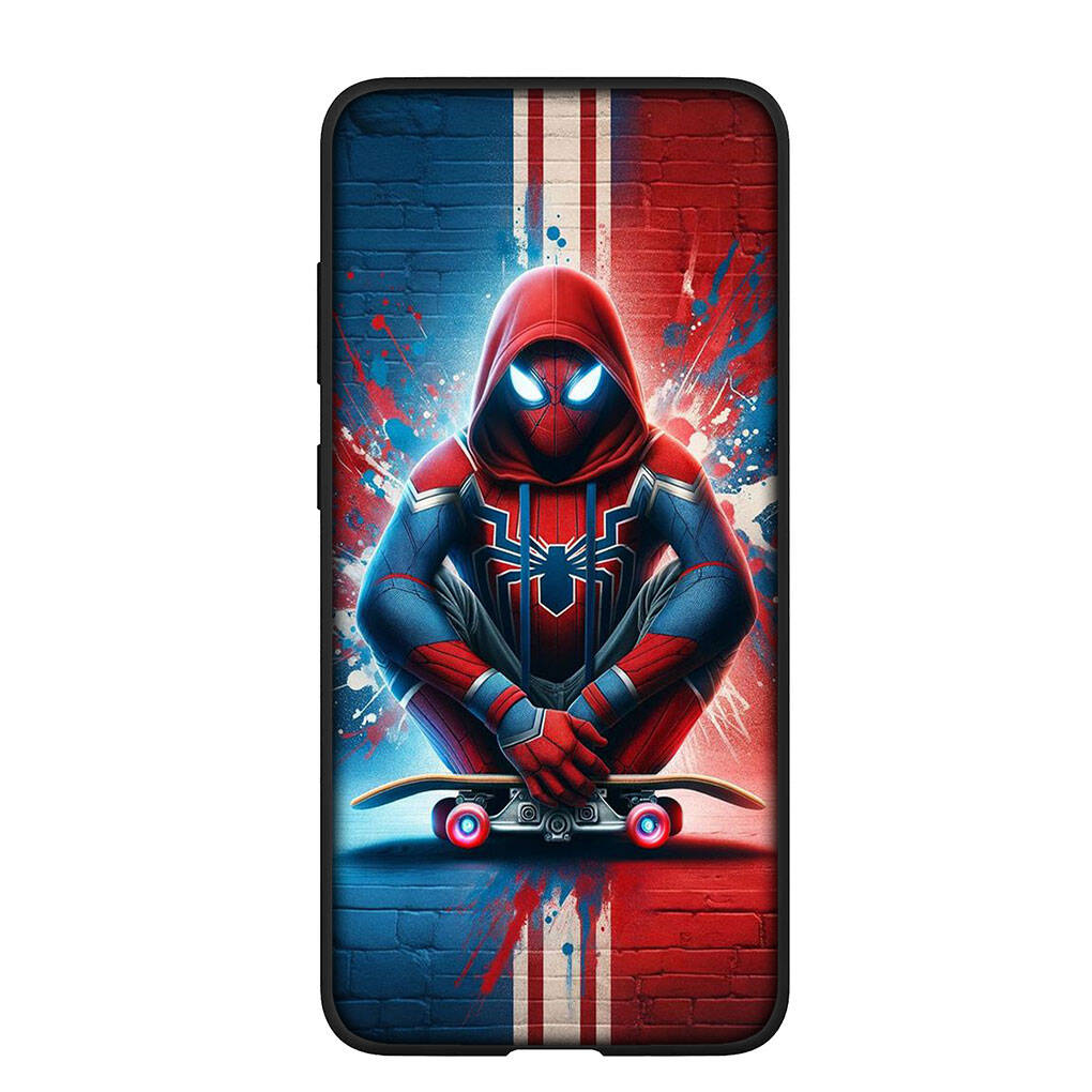 Phone Case for Samsung Galaxy S25 S23 S22 S24 Ultra FE A05 A06 A15 A16 A36 A37 A35 A54 A55 A56 A57 A25 A26 A53 A17 Spider Man Marvel Spiderman Cover