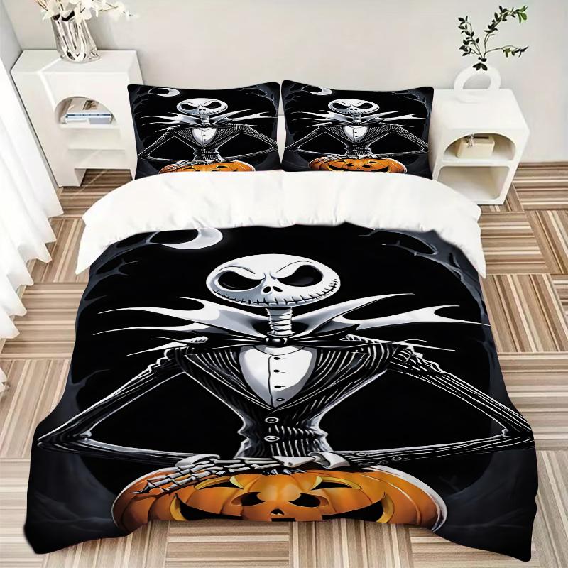 3Pcs Nightmare Before Christmas Bedding Sets For All Sizes New 3D Printed Bed Cover Comforter Duvet Cover Pillowcase Bedroom Decoration