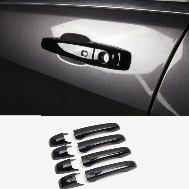 Pack Of 4 ABS Door Handle Covers with Anti Slip Grip & Easy Installation Vehicle Accessories for Multiple Automotive
