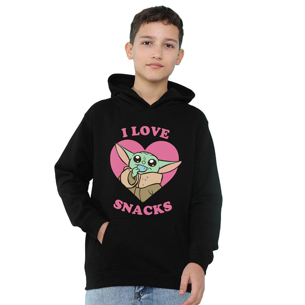 Star Wars The Mandalorian Childrens/Kids I Love Snacks Grogu Hoodie