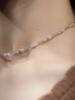 Harang Hr 39N_Pink Moonstone Labradorite Beads Necklace
