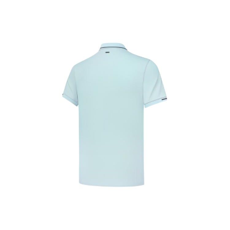 Li Ning Life Series Solid Color Breathable Comfortable Lightweight Short Sleeve Polo Shirt Men tops Light-Green APLT083-6