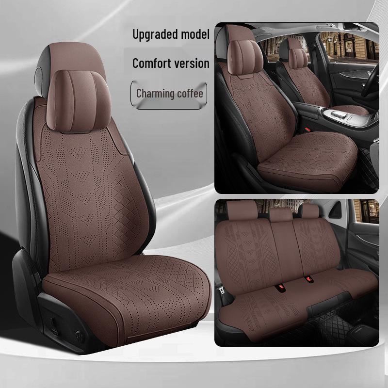 Geely Galaxy L7 Suede Seat Cushions & Covers - Long Teng MAX Asian Games Edition