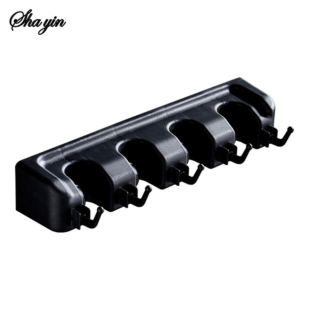 1PC Toilet Mop Holder For Storing Mops, Scrub Brushes And Brooms. Made Of Plastic. Suitable For Hanging Mop Racks.