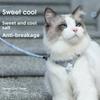 Conjunto de Arnés y Correa para Gato Ajustable a Prueba de Escapes Chaleco Suave Arnés para Gatito para Paseo al Aire Libre Suministros para Mascotas con Collar