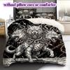 Thorn Gothic Dark Pattern Bedding Quilt Set Quilt Cover Pillowcase Home Decoration Birthday Gift (1 * duvet cover + 2 * pillowcase, without core)