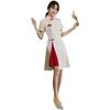 Long Fork Traditional Chinese Dress Short Sleeve Cheongsam Stand Collar Qipao Dress  Summer