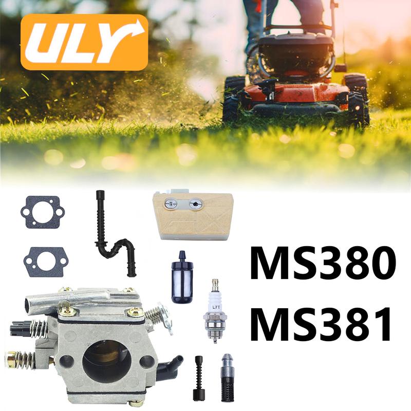 Stihl 038 381 MS380 MS381 Chaaw İçin Karbüratör Kiti Ateşleme Bobini Hava Yakıt Yağ Filtresi Hortum Buji ile 11191200605 Yerine Geçer