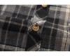 Trendy Korean Retro Plaid Plus Size Lapel Short Sleeve Shirt