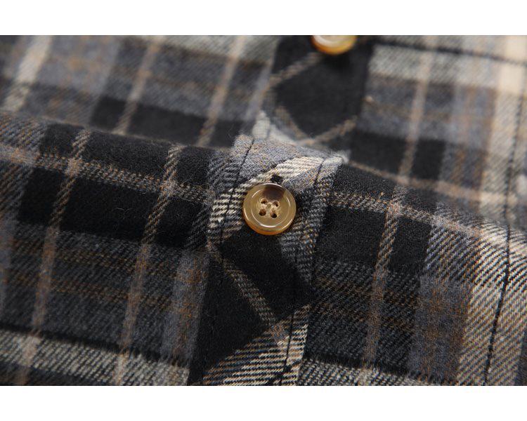 Trendy Korean Retro Plaid Plus Size Lapel Short Sleeve Shirt