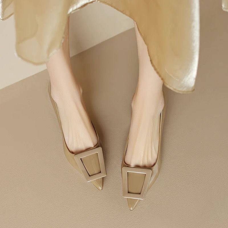 Fashion Office Pointed Toe With Medium Heels Shoes for Women Spring and Autumn Y2k Korean Style Wholesale Young Woman Pumps On Promotion