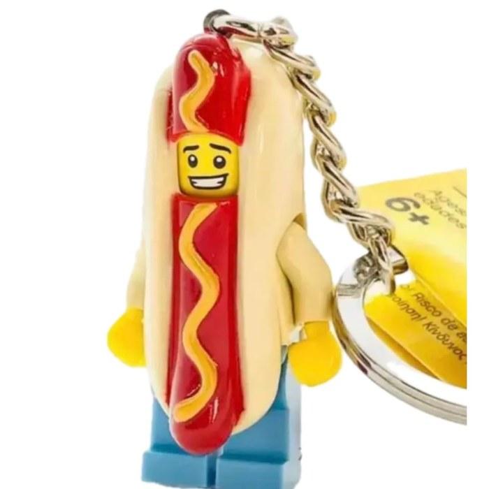LEGO Hot Dog Guy Keychain (853571) Multicolor