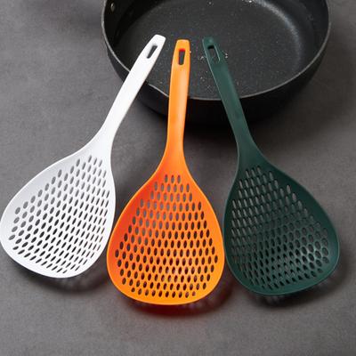 Vergiet Lepel Zeef Sleuflepel Plastic Noedelschep Lange Steel Schuimspaan Lepel Pasta Zeeflepel Voedselkwaliteit Vergiet Filterlepel Keuken