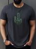 Cactus Outline Graphic Mens Cotton TShirt Short Sleeve Round Neck Casual Breathable Tee