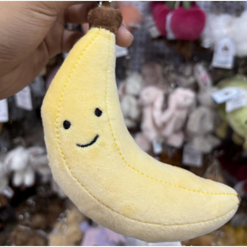 

Original Fun Coffee Cup Croissant Pendant Keychain Bag Decorative Plush Toy Gift 9-11cm (25g) labeled