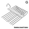 Sammenleggbare magiske buksehengere 5/9 lag rustfritt stål plassbesparende klesstativ organizer for garderobe jeans bukser skjerf