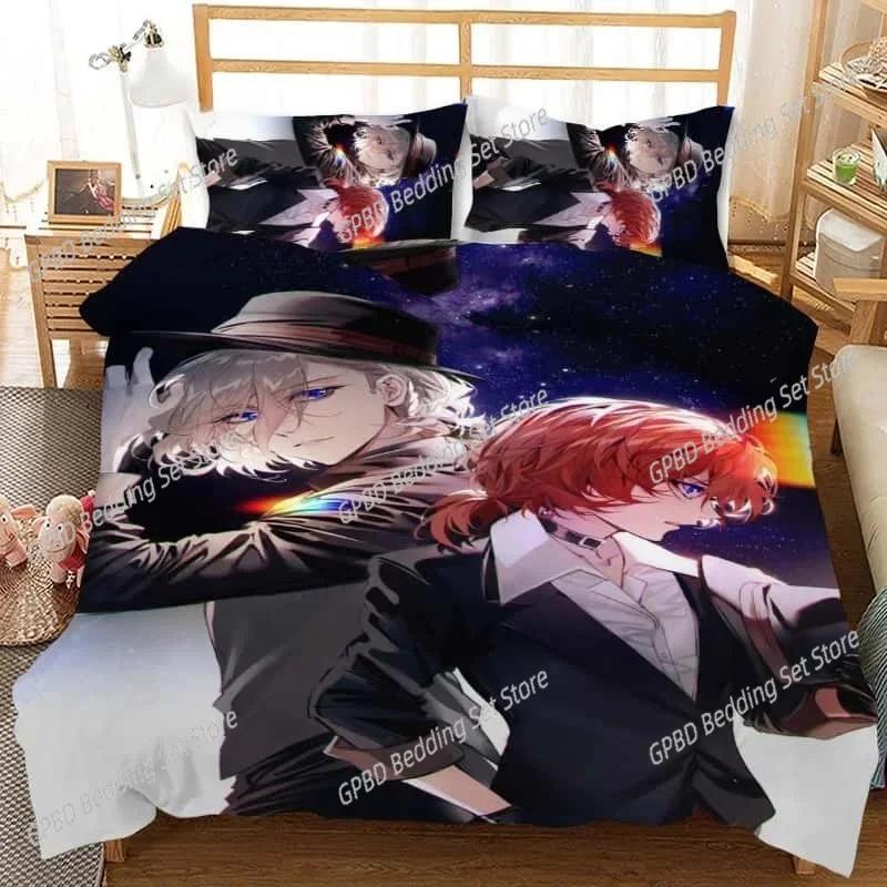 Bungo Stray Dogs 3D NEW Duvet Cover Pillowcase Bedding Set Adult Boy Girl Bedroom Decoration Children Single Double Large