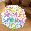 1PC Butterflies Flowers Umbrella-8-Rib Reinforced Portable Folding Travel Suitable for All Seasons Outdoor Daily Use  -J0375