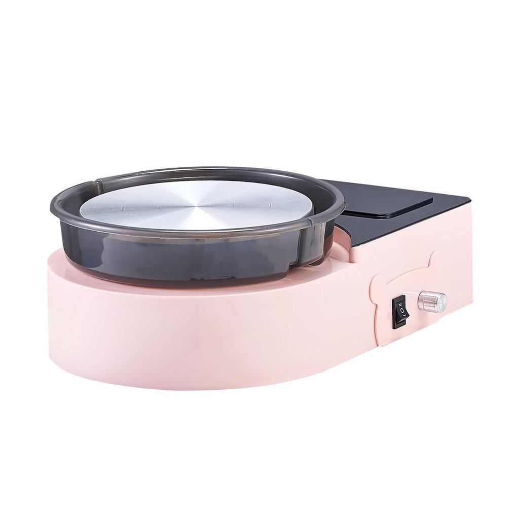 Mini Pottery Wheel Electric Clay Wheel for Kids and Adults 158 Mm Pink