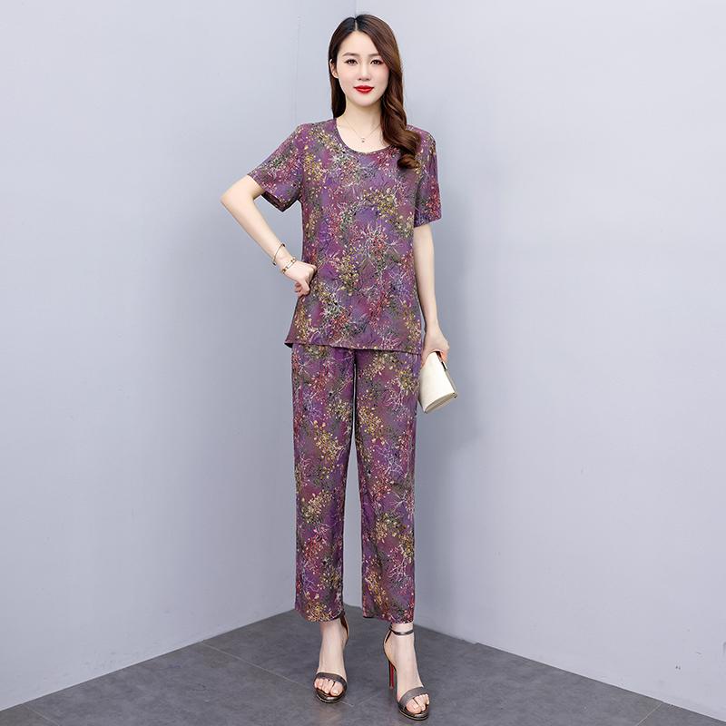 Summer Two Piece Sets for Women Tops and Wide Leg Pants Sets Casual Women Blouses