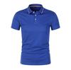 Unisex Anti-Pilling, Colorfast Polo Shirt with Lapel and Short Sleeves, Made from Combed Silk Cotton, Customizable with Logo.
