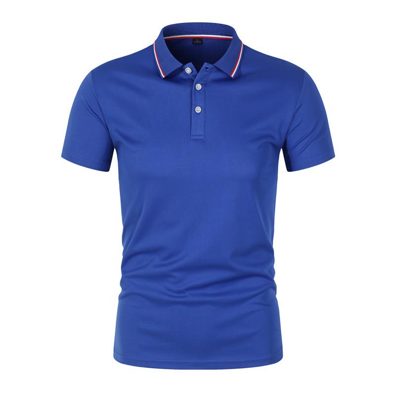 Unisex Anti-Pilling, Colorfast Polo Shirt with Lapel and Short Sleeves, Made from Combed Silk Cotton, Customizable with Logo.