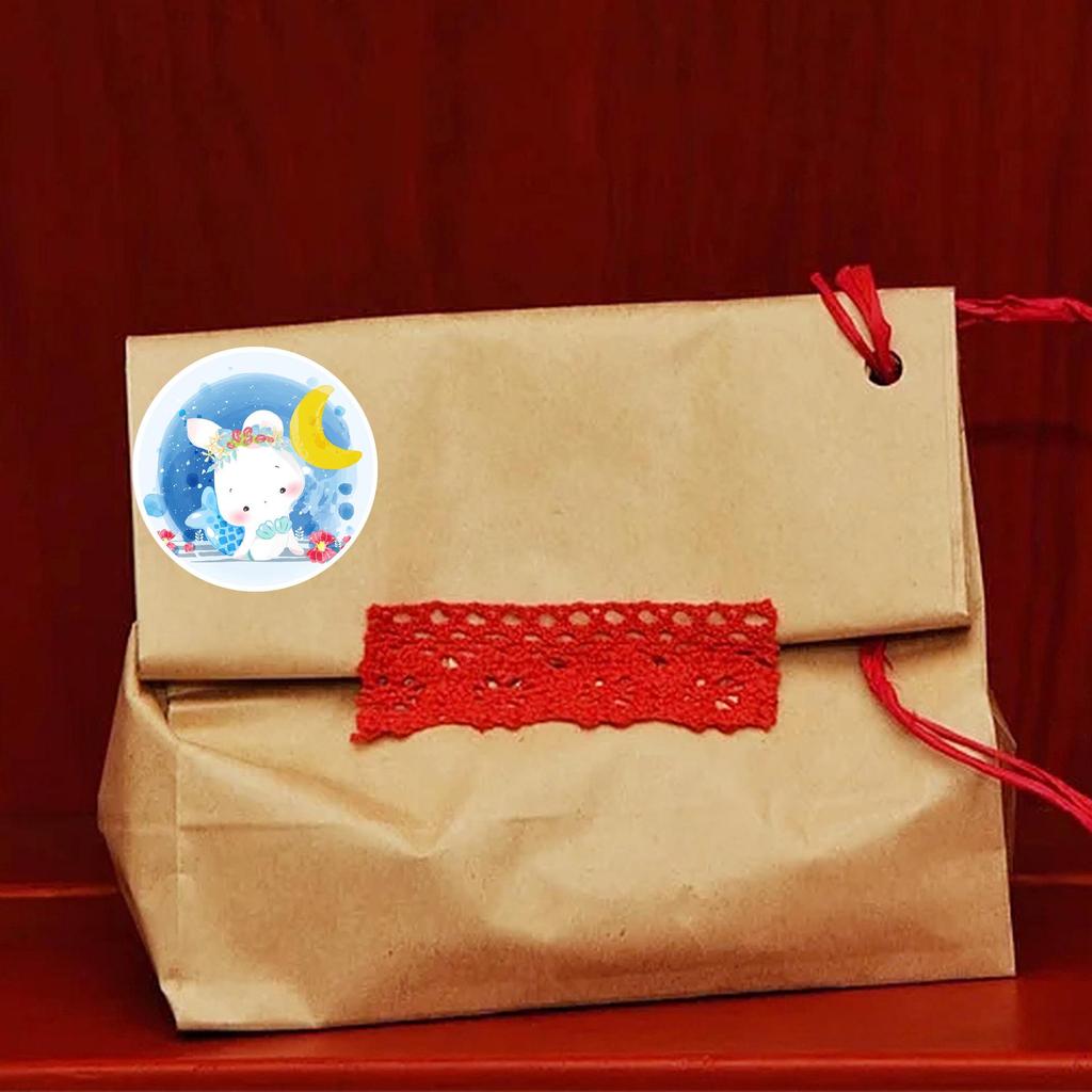 500 Cute Cartoon Animal Stickers: Hand-Painted Decorative Seal Stickers Roll