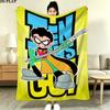 Teen Titans Print Flannel Blanket, High quality Comfortable for All Seasons, Home Decor, Warmth and Comfort, Perfect for Christmas Gifts