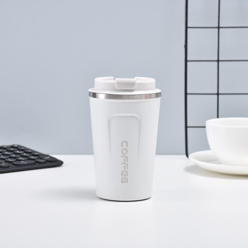 Simple Trendy Steel Thermos Cup Mug Men and Women Couples Coffee Cup Double Vacuum Car Cup Mug Durable Durable Useful Useful