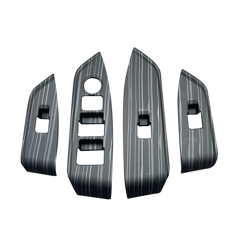 

MEKOMEKO Power Window Switch Covers for Mazda Door Window Door Switch Interior Interior ABS 4 Black Wood Drive CX-8, Buttons, Panel, Panel, Parts,