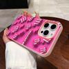 Zodiac Sign Scorpio Phone Case for iPhone 17 16 15 14 13 12 11 Air Pro Max Plus Jelly Double Layer Pink Cover