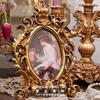 European Hollow Relief Resin Golden Retro Picture Frame Picture Frame Home Home Wall Decoration Literary Light Luxury Wall Hangi