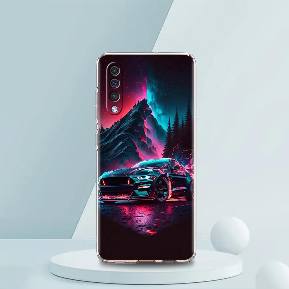 New Sports Car Shape Transparent Phone Case for Samsung Galaxy A12 A22 A50 A70 A40 A10 A20 A30 A02 A03S A04 Cover Silicone Shell Samsung A10