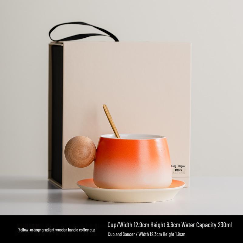 Creative Ceramic Coffee Cups - Elegant Mugs for Home or Office and Perfect Company Souvenir