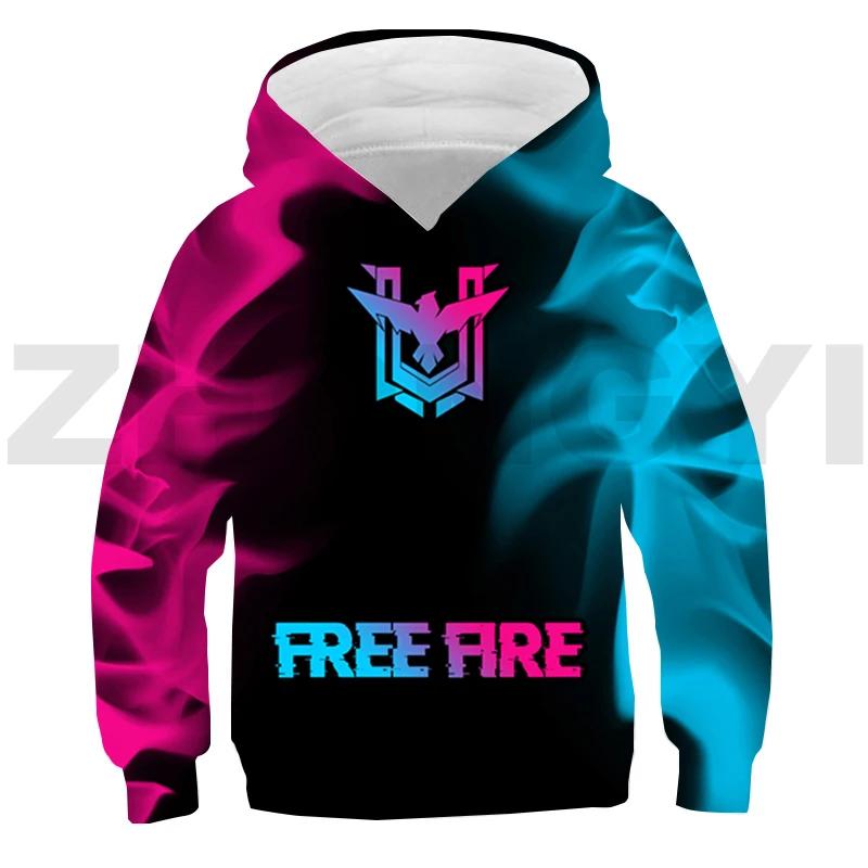 3D Free Fire Garena Hoodie Tracksuit Men Daily Anime Printed Pullovers Girls Harajuku Oversized Sweatshirt Sudaderas Outerwear