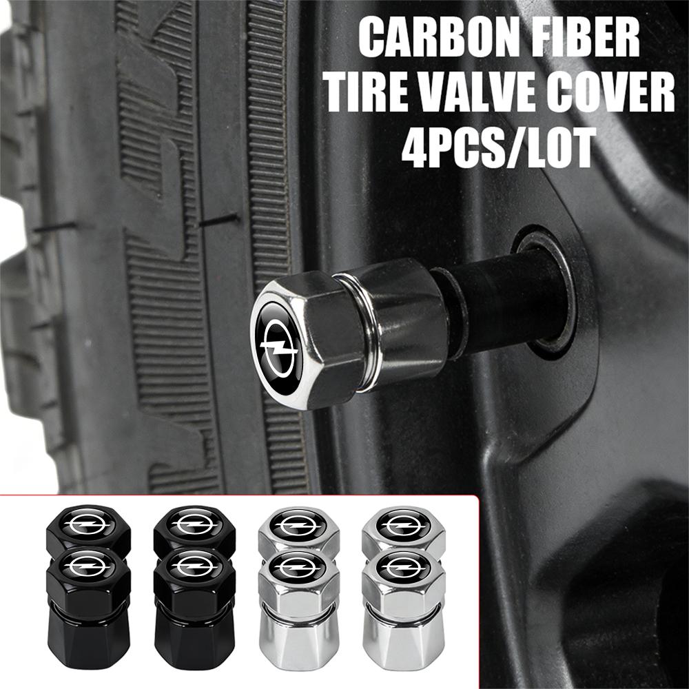 4Pcs Car 3D Metal Diamond Tire Air Valve Caps Tyre Rim Stem Protection Covers For OPEL OPC Astra Mokka Movano Vectra Insignia